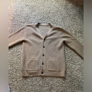Tan knit cardigan